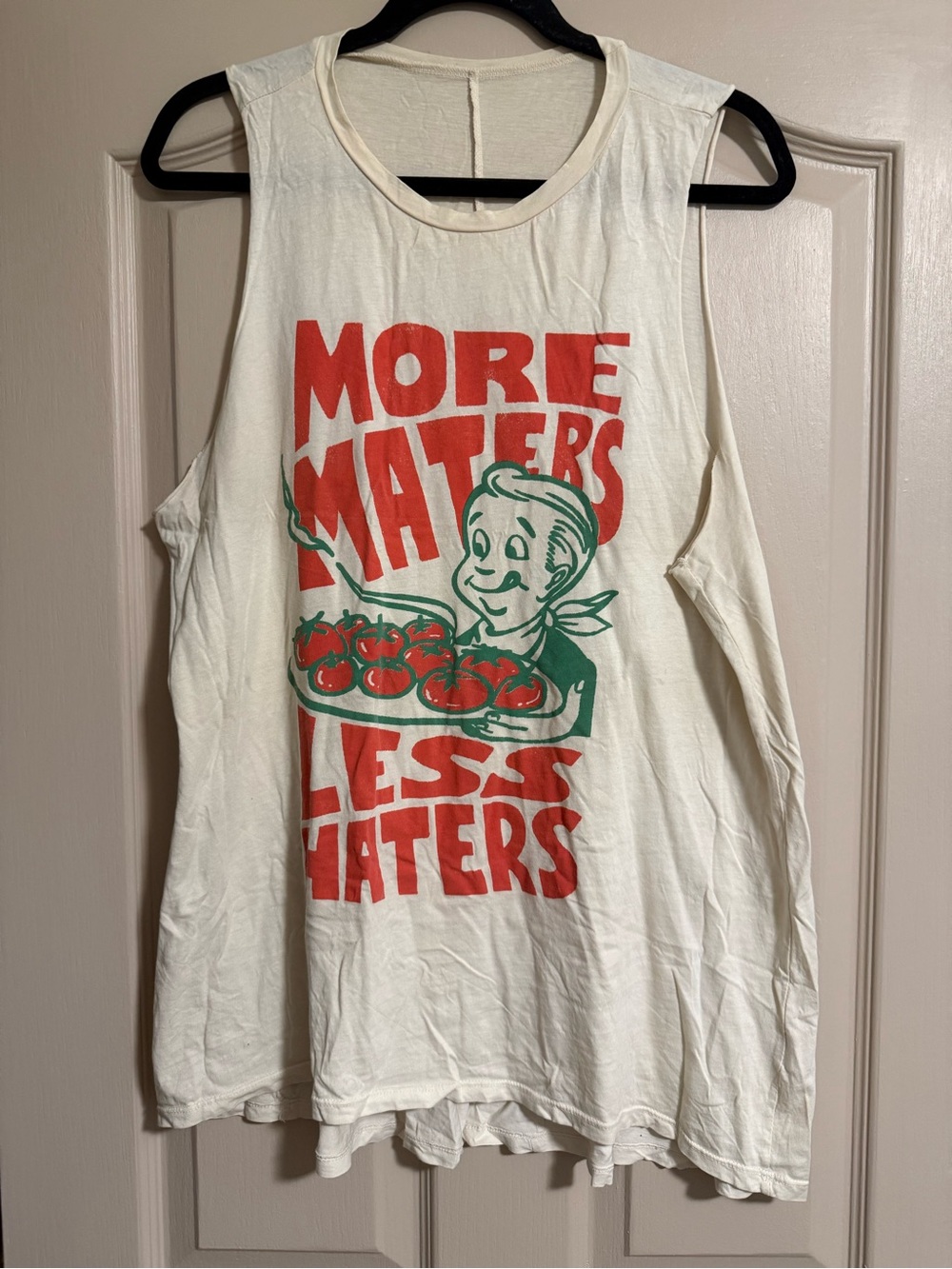 Nashville’s More Maters Less Haters Graphic Tank Top - Cream